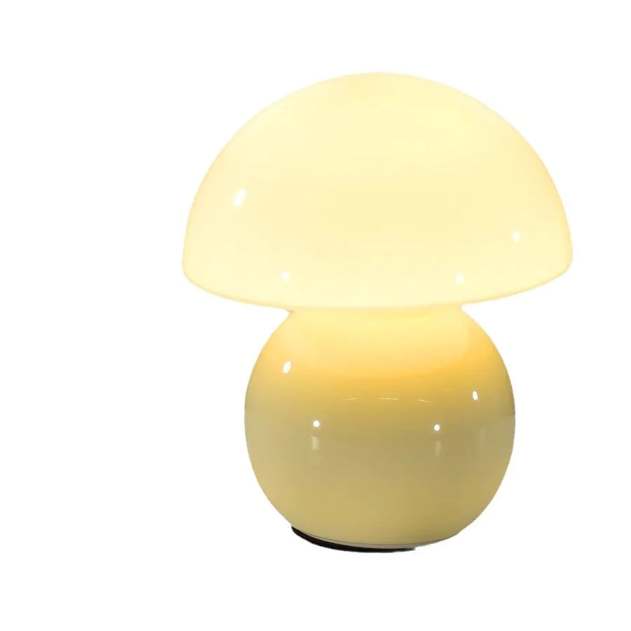 Mushroom Table Lamp Frost Style Eye Protection Bedside Simple Modern Warm
