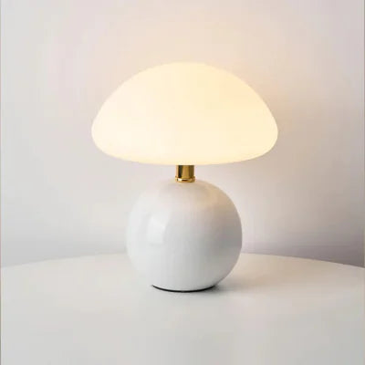 Mushroom Table Lamp Frost Style Eye Protection Bedside Simple Modern Warm